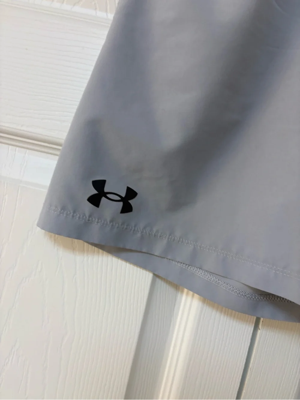 Under Armour Boys Light Gray Athletic Shorts
